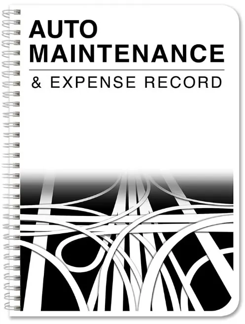 Auto Maintenance and Expense Record log book