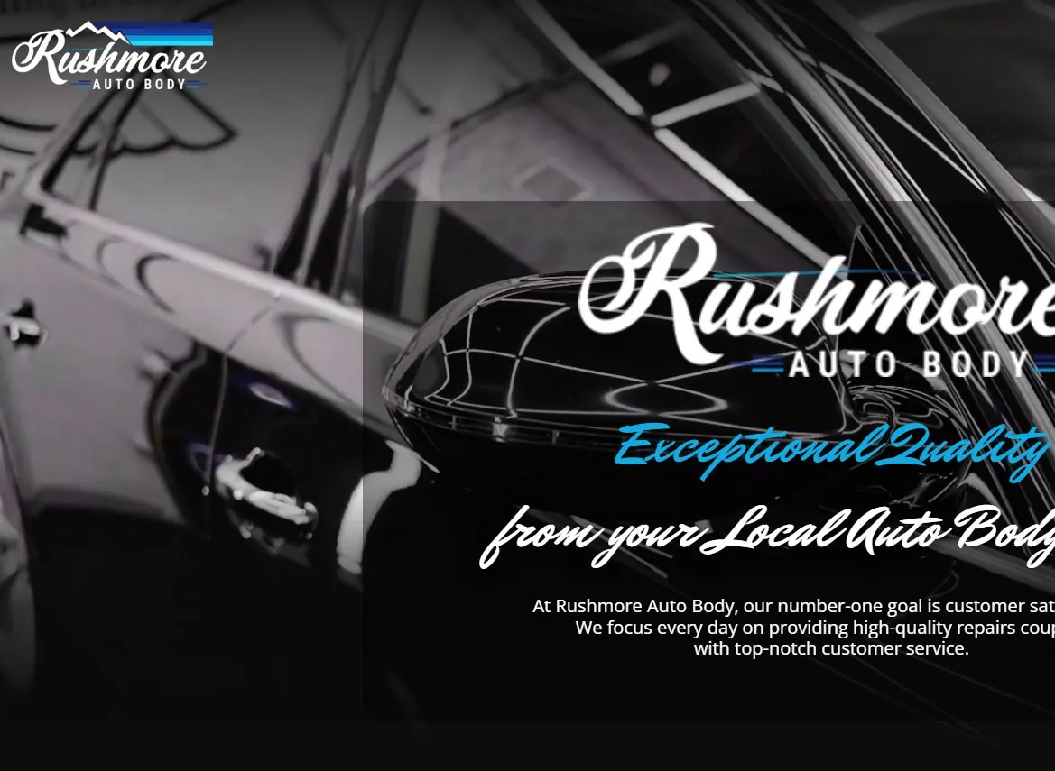 Rushmore Auto Body website